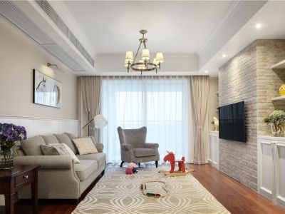 兰雅星河湾122平米现代风格三居室装修案例