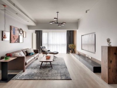 中海万锦公馆110㎡三居室简约风格装修案例