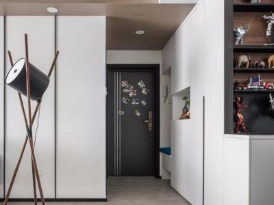 英伦铭筑140㎡三居室现代中式风格装修案例