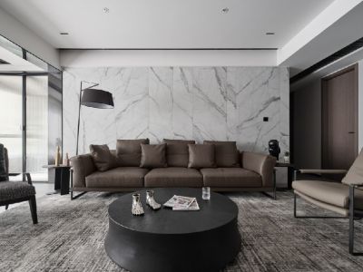 中铁我山康养小镇现代四居160平米装修设计案例