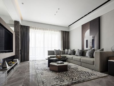 双龙镇现代风格四居室180平米装修图案例