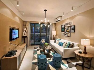 颐龙湾150平米现代简约三居室装修案例