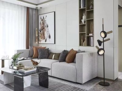 伊泰天骄112㎡三居室现代风格装修案例