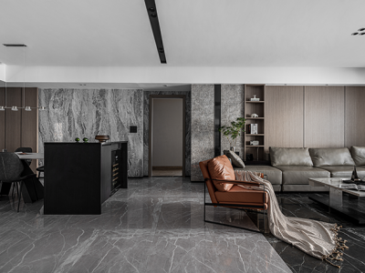 蓝光·雍锦王府176㎡三居室现代风格装修案例