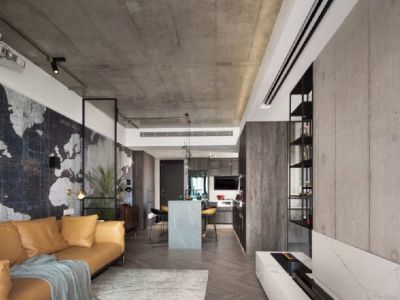 宏辰江山云出现代简约风格86平装修案例