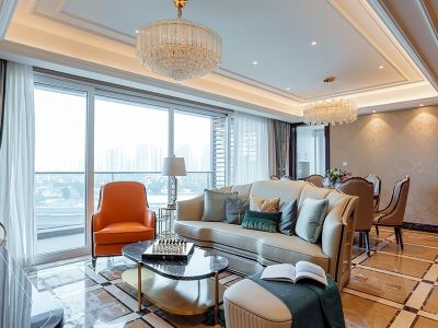 长沙玫瑰园四居139方现代风格装修案例