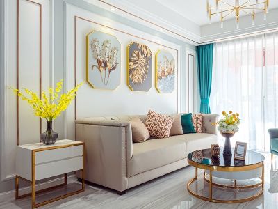 湘江豪庭三居119方现代风格装修案例