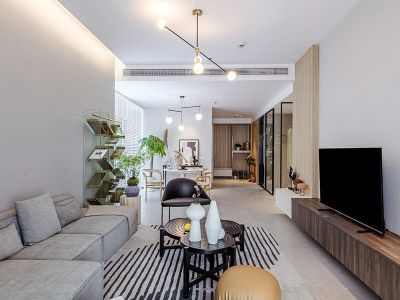 白沙花园四居136方现代风格装修案例