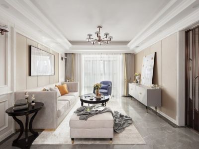 锦绣华城三居119方现代风格装修案例