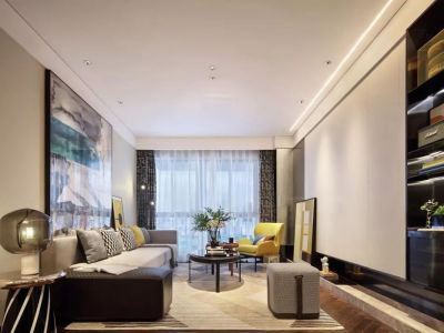 时代云图三居116方现代风格装修案例