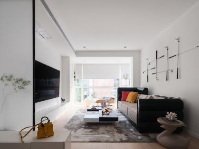 正祥日照家林现代风格118平米二居室装修设计图案例