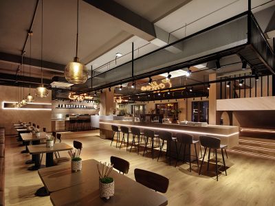 咖啡店现代风格396平米设计图案例