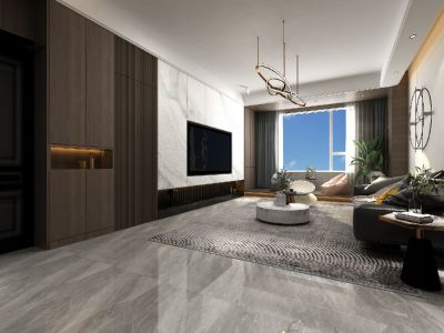 富力天禧城158㎡四居室现代风格装修案例