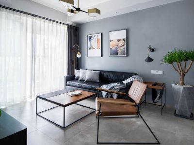 碧桂园·城市花园92㎡二居室现代风格装修案例