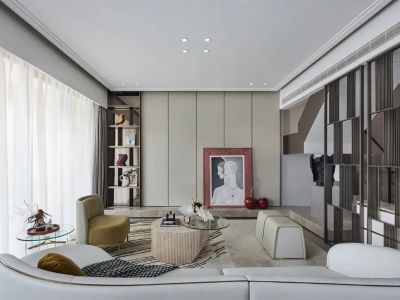 桃源小区285平米现代简约风格别墅装修案例