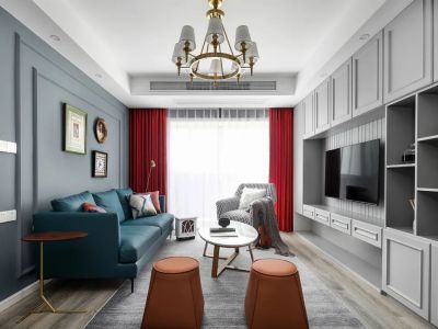 国运壹号80㎡二居室现代轻奢装修案例