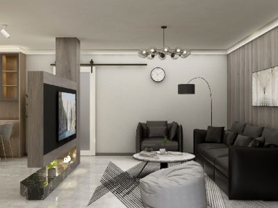 翡丽公馆现代简约风格110平装修案例