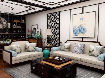 东辰澜悦中式现代风格80平装修案例