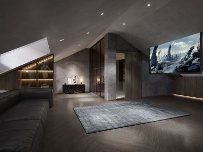 华立·天地豪园340平米极简风格别墅装修案例