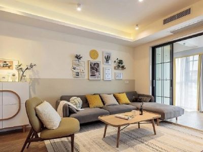 瑞景河畔家园119平米北欧风格装修案例