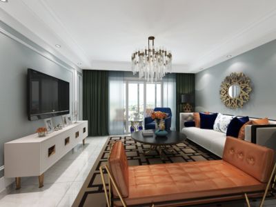 银色家园120平米现代风格装修案例