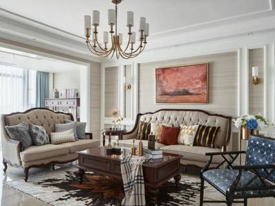 三园新城佳苑121平米欧式风格装修案例