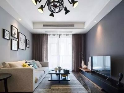 百旺家苑现代风格126平米三居室装修案例