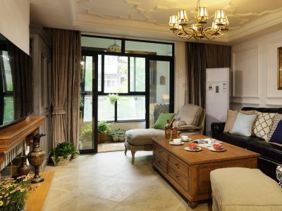 万科启城家园112平米美式风格装修案例