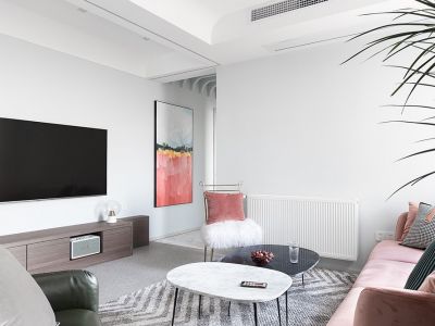 凯旋会展新城北欧风格二居室86平米装修设计案例