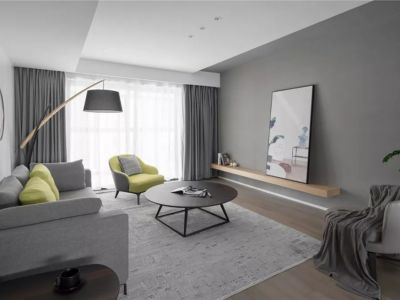 时代云图二居93方现代风格装修案例