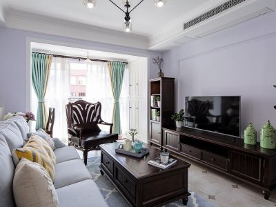 红星天阙125平米新中式风格三居室装修案例