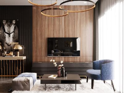 恒大名都118平米现代风格三居室装修案例