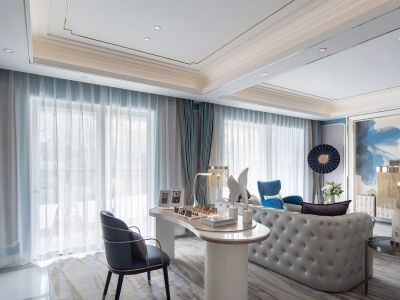 兰州万科城141平米轻奢风格装修案例