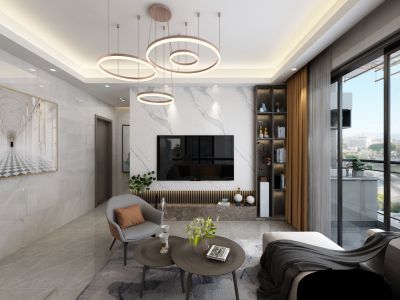 天庆国际新城四期141平米现代风格装修案例