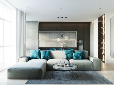 双语雅苑北欧极简风格96平装修案例