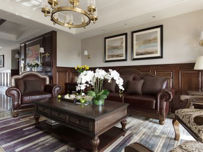 长安壹品三居128方美式风格装修案例