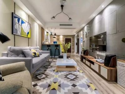 新起点嘉园现代风格120平米三居室装修案例