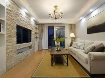 海淀九号美式风格96平米三居室装修案例