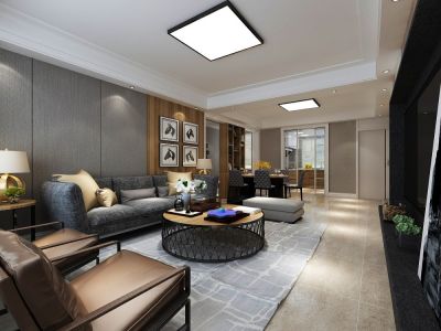 首创漫香郡三居128方现代风格装修案例