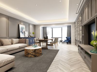 绿城·春风燕语154平米现代风格四居室装修案例