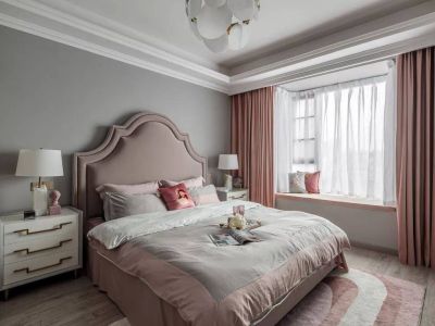 富力金禧城108㎡三居室美式风格装修案例