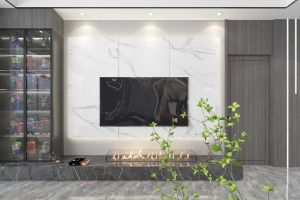 [盘锦楚航装饰]蓝色康桥M区公园里146平现代装修效果图