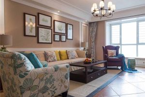 [黄岛华杰东方装饰]奶茶色美式风格设计，时尚又温馨！