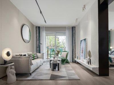 上郑广场翰林锦里138平米三居室现代风格装修案例