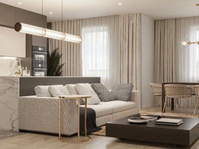 南山院122平三居室现代风格装修案例