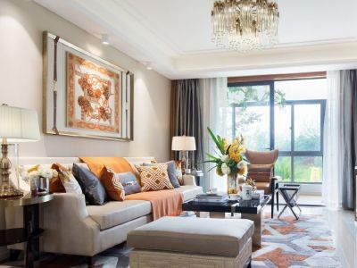 宏泰阳光花园现代风三居室108平米装修效果图案例