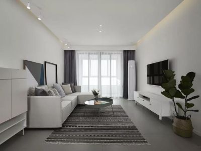 恒大城市之光114㎡三居室简约风格装修案例