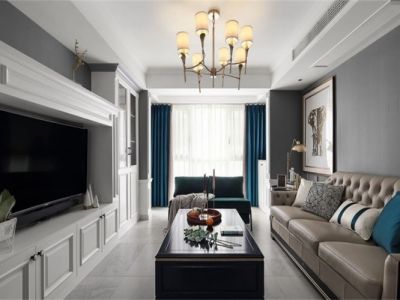 福顺尚都三居116方现代风格装修案例