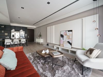 丽景花园三居116方现代风格装修案例