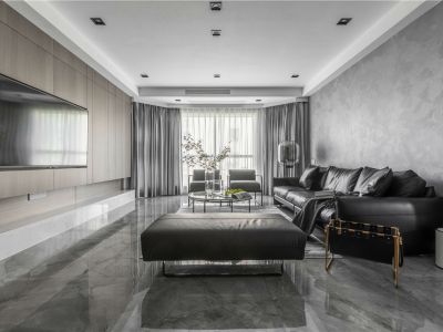 漫步巴黎三居118平现代风格装修案例